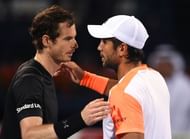Andy Murray (L) and Fernando Verdasco